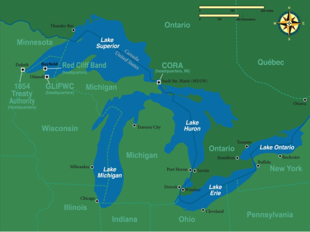 Map of Council of Lake Committees jurisdictions